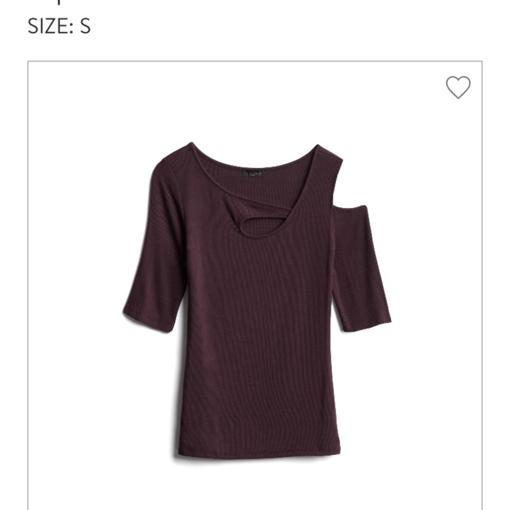 Garina asymmetrical cold shoulder top